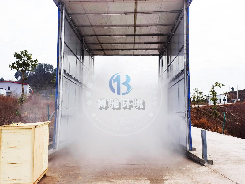 车辆喷雾消毒通道